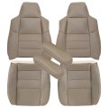 Driver Passenger Side Bottom Top Armrest Leather Replacement Seat Covers Tan Ford Excursion 2002-2005 For F250 F350 Lariat 