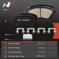 A-premium Front Ceramic Disc Brake Pads Set Compatible With Hyundai Elantra Gt 2016 Kia Forte 2017-2018 Koup 2017 Forte5 4 Pcs