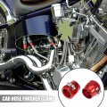 X Autohaux 2pcs An12 Hex Red Car Hose Finisher Flexible Rubber Pipe Clamp With Screw Band Adapter Fitting For Oil Fuel Water