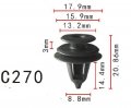 Autobahn88 Door Trim Panel Push-type Clip Compatible With Toyota Oem 6777112040 6777130100 Pack Of 20