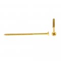 Prime-line Wood Screw Flat Head Phillips 8 X 3 In Solid Brass Pack Of 50