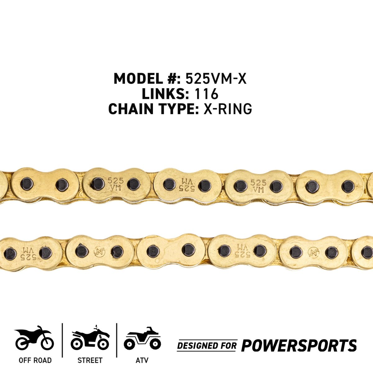 Niche Drive Sprocket Chain Combo For Honda Cbr1000 Front 16 Rear 43 Tooth 525vm-x X-ring 116 Links