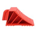 Keenso Heavy Duty Wheel Chocks 2pcs Slip Solid Rubber Red Stopper For Car Travel Trailers Rv Truck