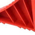 Keenso Heavy Duty Wheel Chocks 2pcs Slip Solid Rubber Red Stopper For Car Travel Trailers Rv Truck