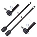 4 Piece Front Inner And Outer Tie Rod End Kit Ev315 Es3181rl For Ford Windstar 1995 2003