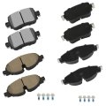 D1779 D1760 Front And Rear Ceramic Disc Brake Pads For Volkswagen Golf Alltrack Sportwagen Gti Passat With Hardware 