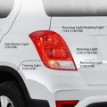 G-plus Tail Light Brake Lamp W Blubs Compatible With Chevy Trax 2013-2016 Ls 2017-2019 Gm2800272 42599449 Red Lens Chrome