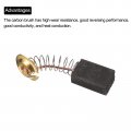 Uxcell 10 Pack Cb-43 Carbon Brushes 17x11x7mm Power Tool For Electric Hammer Drill Motor