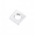 Uxcell Square Nuts M4x7mmx2mm Zinc-plated Metric Coarse Thread Assortment Kit 100 Pcs