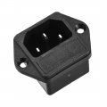 Uxcell Ac 250v 10a Iec320 C14 Male Power Cord Inlet Socket 4pin Module Connector W Wires 1set