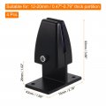 Uxcell Office Desk Partition Support Bracket 4pcs Divider Clamp Brackets Screen Clip Holders For 12-20mm Thick Black