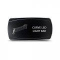 Ch4x4 Rocker Switch Curve Led Light Bar Symbol Horizontal Red
