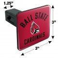 Ball State Cardinals Logo Tow Trailer Hitch Cover Plug Insert 1 4 Inch 25