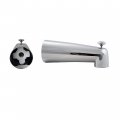 Westbrass E5074d-1f-26 7 Reach Wall Mount Tub Spout With Diverter For Copper Pipe 1-pack Polished Chrome 