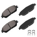 Front Disc Brake Pad Set With Hardware For Lexus Es300 2002 2003 And Es330 2004 2006 D906 Semi Metal Performance Pads 