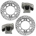 Caltric Front Brake Caliper With Disc Left Right Compatible Suzuki King Quad 750 Lt-a750x 2008-2018