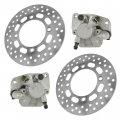 Caltric Front Brake Caliper With Disc Left Right Compatible Suzuki King Quad 750 Lt-a750x 2008-2018