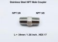 Autobahn Stainless Coupler Fitting Straight 3 8 Npt Male To 8