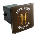 Let S Stick Together Walking Bugs Love Funny Humor Tow Trailer Hitch Cover Plug Insert
