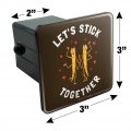Let S Stick Together Walking Bugs Love Funny Humor Tow Trailer Hitch Cover Plug Insert