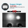 Partsam 5pcs 12leds Smoke White Cab Roof Top Marker Running Lights 264146bk Replacement For Dodge Ram 2003-2018 Smoked Lens