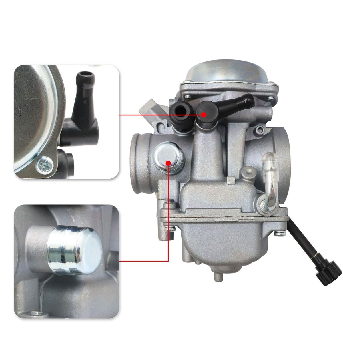 Carburetor Kit C15004-y004 For 2012-2018 Kawasaki Brute Force 300 Kvf300 Atv Golden Chrome Finish