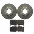 A-partrix Front Disc Brake Pads And Rotors Kit Fits Mercedes-benz 300sd 1985 300sdl 420sel 560sec 560sel 1986 