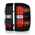 Black Housing Led Tail Light Lamp Assembly For 2014-2018 Chevy Silverado 1500 2500hd 3500hd Incandescent Model Driver Passenger 