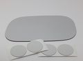 05-11 Dakota 04-09 Durango 06-09 Raider Left Driver Mirror Glass Lens W Adhesive Usa Fits Folding Type 