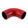 X Autohaux 63mm 2 5 Id 90 Degree Silicone Reducer Hose Set Coupler Intercooler Tube Red For Car Intake Piping