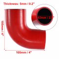 X Autohaux 63mm 2 5 Id 90 Degree Silicone Reducer Hose Set Coupler Intercooler Tube Red For Car Intake Piping