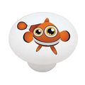 Clownfish Peeper High Gloss Ceramic Drawer Knob 