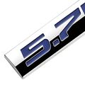 Chrome Finish Metal Emblem 5 7l Badge Blue Letter