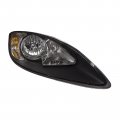 Headlightsdepot Black Housing Headlight For International Harvester Prostar 08-15 Includes Right Passenger Side Headlamp 