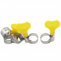 9-16mm Range Adjustable Stainless Steel Hose Clamp 5pcs 