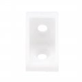Uxcell Shelf Cabinet Door 90 Degree Plastic Corner Braces 2 Holes Angle Bracket 100 Pcs