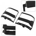 Wflnhb 1 Pair Black Left And Right Headlight Trim Bezel Cover Replacement For Chevy Silverado 1500 2016 2017 2018
