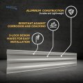 Mesa Metal Aluminum Rv And Trailer Siding 8 In X 72 Dove Gray Rp-mesa Model S Lock Design Corrosion Cracking Resistant