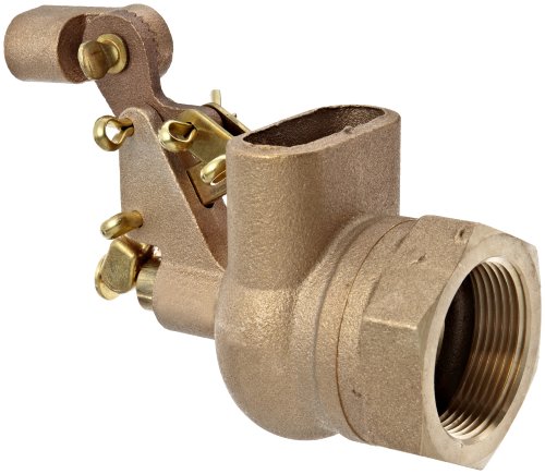 Robert Manufacturing Rf610 Series Bob Red Brass Float Valve With Compound Operating Lever 1-1 2 Npt Female Inlet X Freea Flow