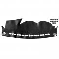 Secosautoparts Black Line Leather Dashboard Dash Cover Pretector Mat Compatible With Hyundai Sonata 2011 2012 2013 2014