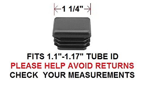 1 4 Square Tubing End Cap Plug Quantity Of 8