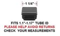 1 4 Square Tubing End Cap Plug Quantity Of 8