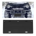 Hecasa Front License Plate Bracket For 2021-2024 Ford Bronco Aluminium Mounting Holder Frame Electrophoresis Primed Black 