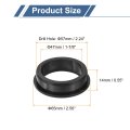 1pcs Rubber Grommets 57mm Drill Hole 47mm Id Top Hat Grommet Black Silicone Plug Gasket For Wiring Automotive