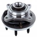 Motorbymotor 515079 Front Wheel Bearing And Hub Assembly 4wd With Abs 6 Lugs Lower Ball Joints Replacement For 2004-2005 Ford 