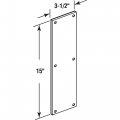 Prime-line Mp4719 Door Push Plate 3-1 2 15 In Polished Brass Single Pack
