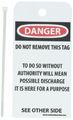 Nmc Rpt138 Danger Do Not Use This Forklift Requires Repair Accident Prevention Tag Unrippable Vinyl 3 Length 6 Height Black Red 
