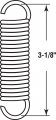 Handyman Springs Sp 9620 Extension Spring Steel Construction Nickel-plated Finish 0 105 Ga X 3 4 In 3-1 8 Single Loop Open 2
