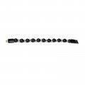 Xspeedonline Charging Bracelets Cable Charger Cord Fashion Prayer Beads Wrist Line Fearure Anti Rust Winding Black