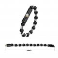 Xspeedonline Charging Bracelets Cable Charger Cord Fashion Prayer Beads Wrist Line Fearure Anti Rust Winding Black